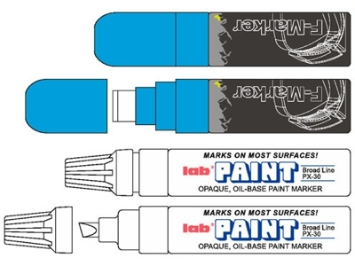 Frightlab Marker Series 3 frightlab markers vector