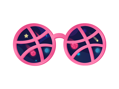 Dribbble Eyeglasses dribbble free giveaway mule pack playoff sticker stickers