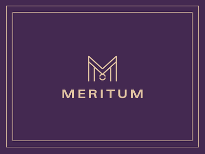 Meritum | Logo brand design graphic design logo m medal merit visual identity