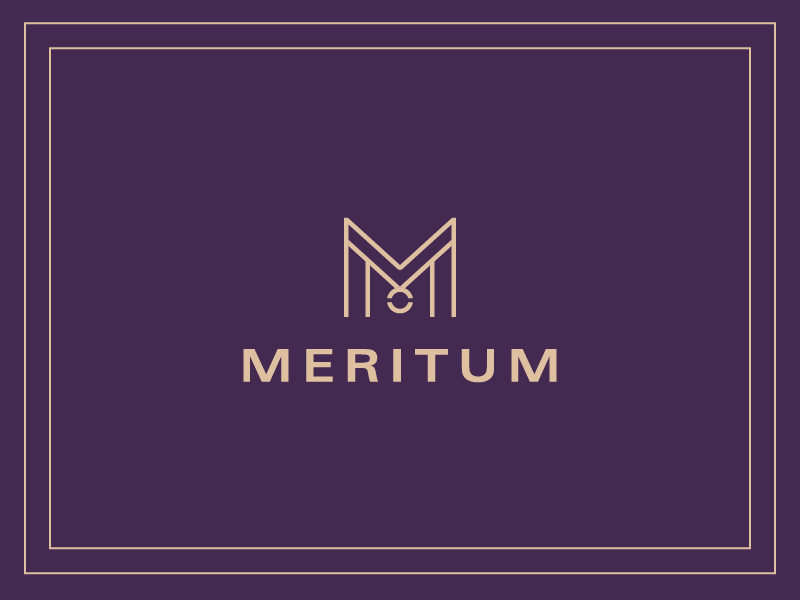 Meritum | Logo logo merit m visual identity medal graphic design design brand