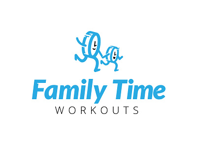 Family Time Branding chiled family illustration logo mother time training watch workouts