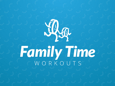 Family Time Branding chiled family illustration logo mother time training watch workouts