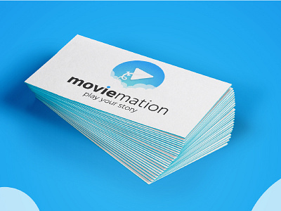 Moviemation animation kite. play logo. movie story