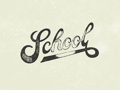 Old School aged cool degrade old retro school script texture type vintage worn