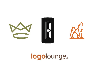 Logolounge 10 Selections art design flat icon line logo logolounge monogram wolf