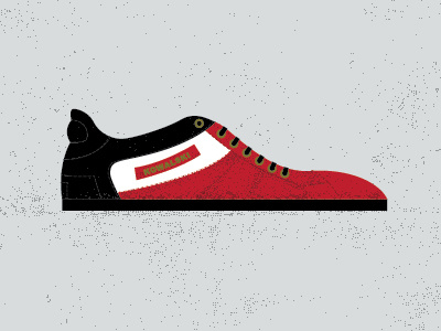 Red grunge illustration red shoes