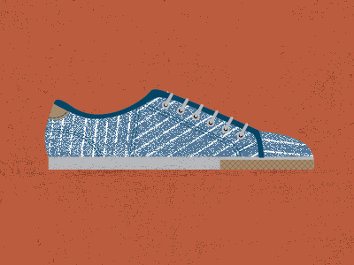Blue Sneakers blue grunge illustration shoe shoes