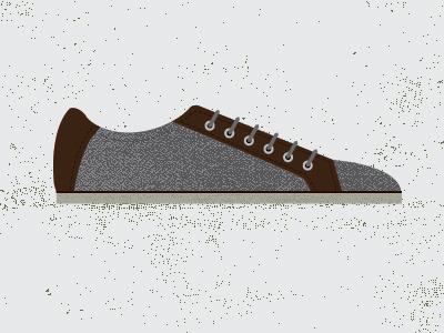 Grey & Brown Sneakers brown grey illustration jarrett shoe shoes