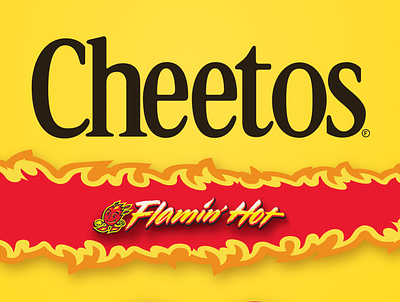 Part of Your Imbalanced Breakfast™ branding cheerios cheetos dsign flamin hot logo parody