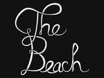 Hand Lettering: "The Beach"