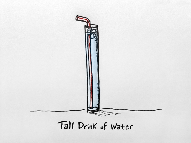 Tall Drink of Water by Clif Dickens on Dribbble