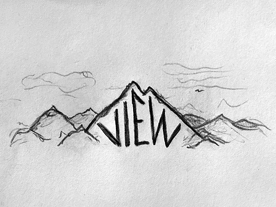 Landscape Changed My Point of View comic drawing illustration mountain point of view sketch view