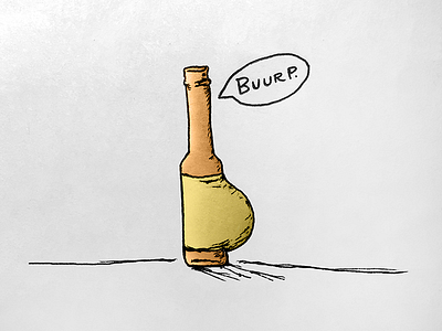 Beer Belly beer beer belly comic drawing illustration pencil pun sketch