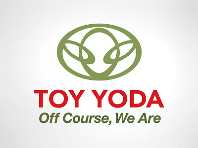 What did Yoda say when I asked if we were lost? brand mashup branding logos star wars toyota yoda