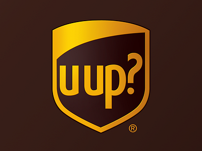 u up? brand mashup branding design logos parody ups