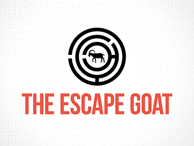 The Escape Goat brand mashup branding design escape game goat logos maze parody scapegoat