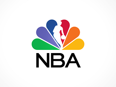 NBA advertising brand mashup brand mashups branding humor logos nba nbc parody