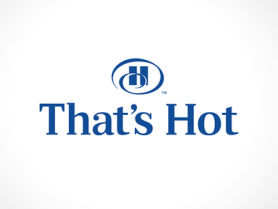 That's Hot brand mashup branding hilton humor logo parison hilton