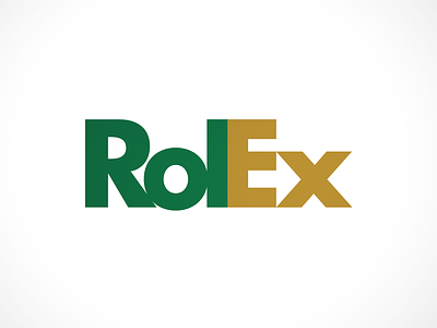 RolEx brand mashup brand mashups branding fedex logo pardoy rolex