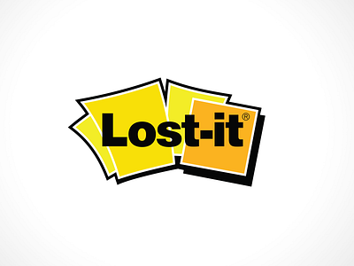 Lost-It brand mashup brand mashups logo lost it parody post it