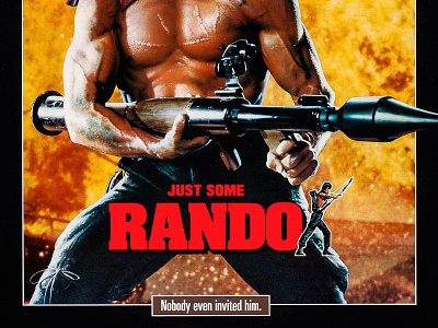 Who? action humor mashup movie mashup movie poster parody poster rambo rando