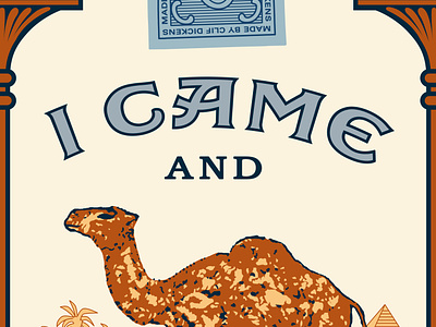 Unfiltered brand mashup branding camel cigarettes humor illustration parody