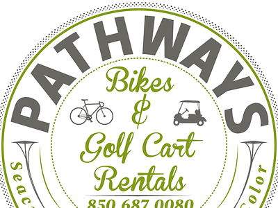 Pathways Bikes & Golf Cart Rentals Branding