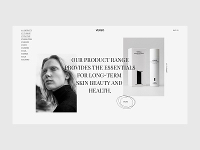 verso / store design e commerce minimal store typography ui ux web webpage website