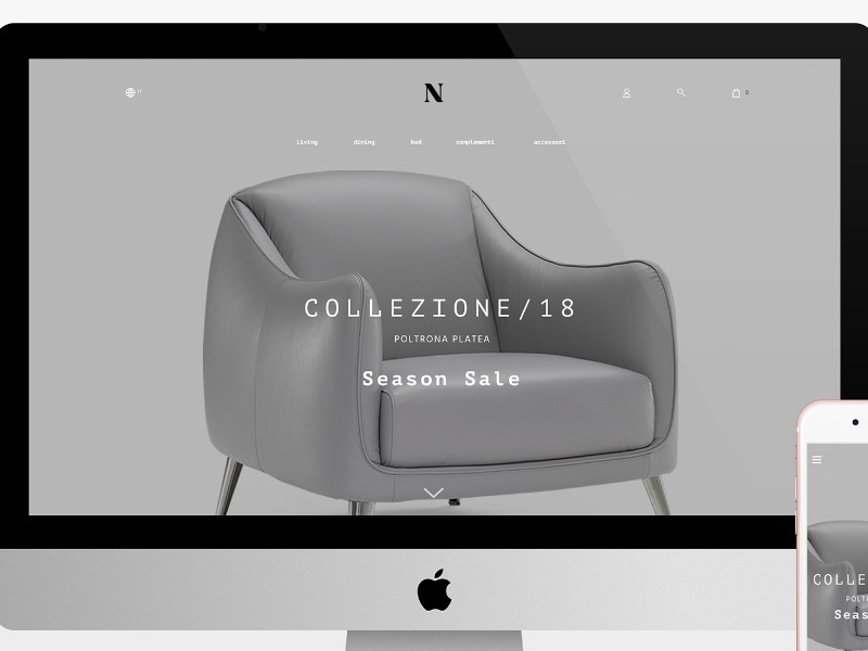 Natuzzi SHOP ONLINE by Nicoletta on Dribbble