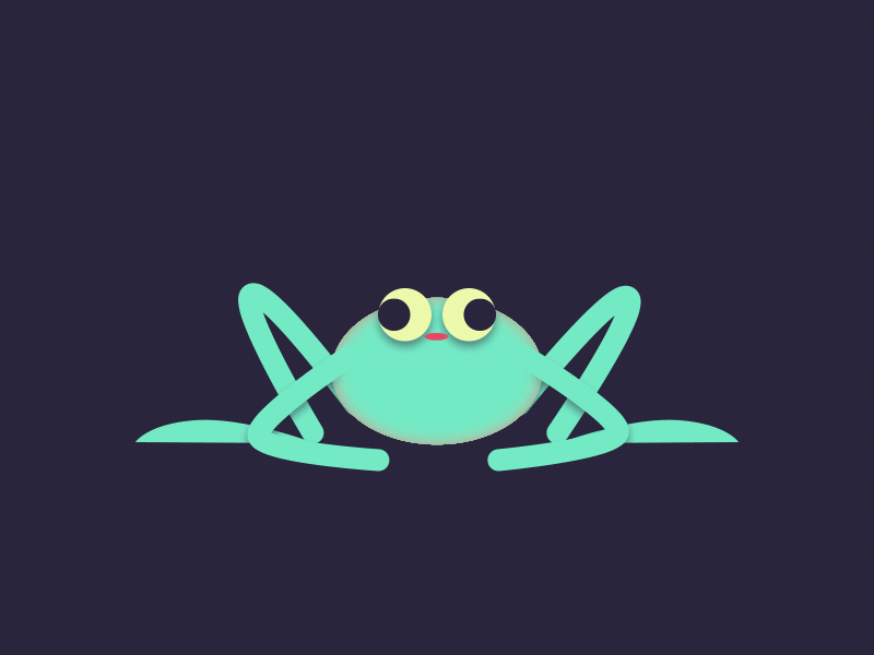 Frog 01 animation character animation frog gif loop motion graphics
