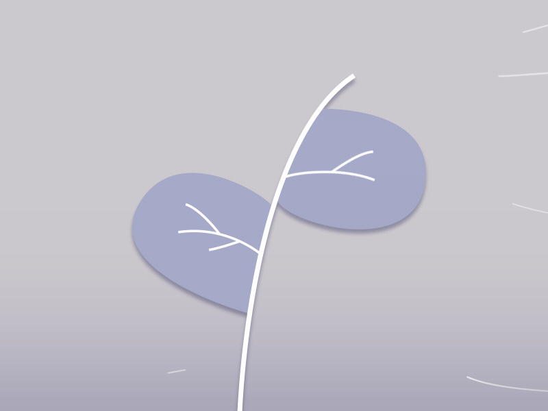 Tree Loop animation flat design gif illustration loop tree wind