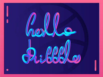 Hello Dribbble 02 dribbble first hello shot