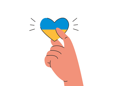 May Peace Prevail on Earth cartoon flag flat hand heart illustration invasion love no to war no war peace russia ukraine vector war