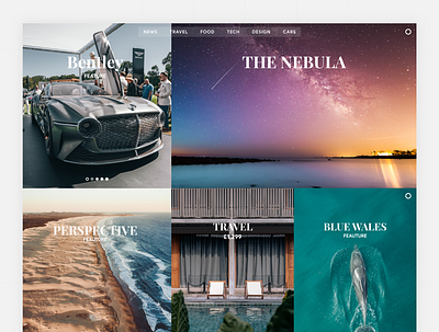 Travel Site Magazine/Blog Content Layout app blog design flat illustration invite landing page logo magazine marketing minimal photography travel ui ux website