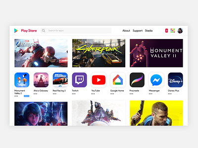 Google Play Store Redesign