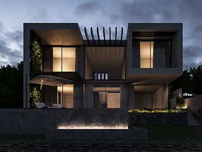 Villa 3d apartment cgi corona design exterior free interior max renderer rendering visualization