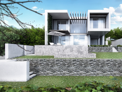 Villa1 3d apartment cgi corona design exterior free interior max renderer rendering visualization
