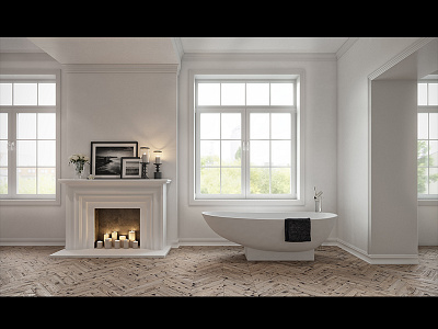 Bathtub 3d apartment cgi corona design exterior free interior max renderer rendering visualization
