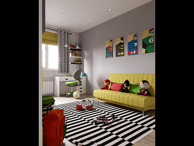 Kids 3 3d 3d max apartment cgi corona coronarender design exterior free interior interior design max renderer rendering visualization vray