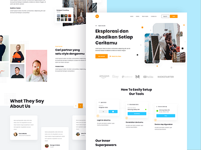 Poly - Photography Landing Page app clean design landing page ui user experience user interface ux web design