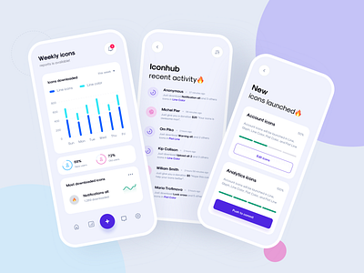 Iconhub - Mobile Dashboard Exploration