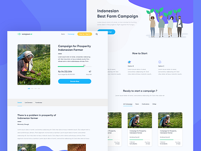 Campaign Page crowdfunding design funding ui ux