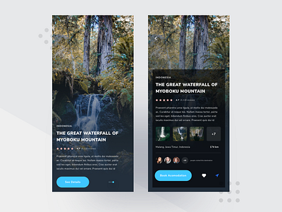 Travel App Exploration clean dark design iphonex mobileapp travel app traveling ui ux