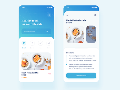 Food Recipe App by Rahmadhana Ramadan on Dribbble
