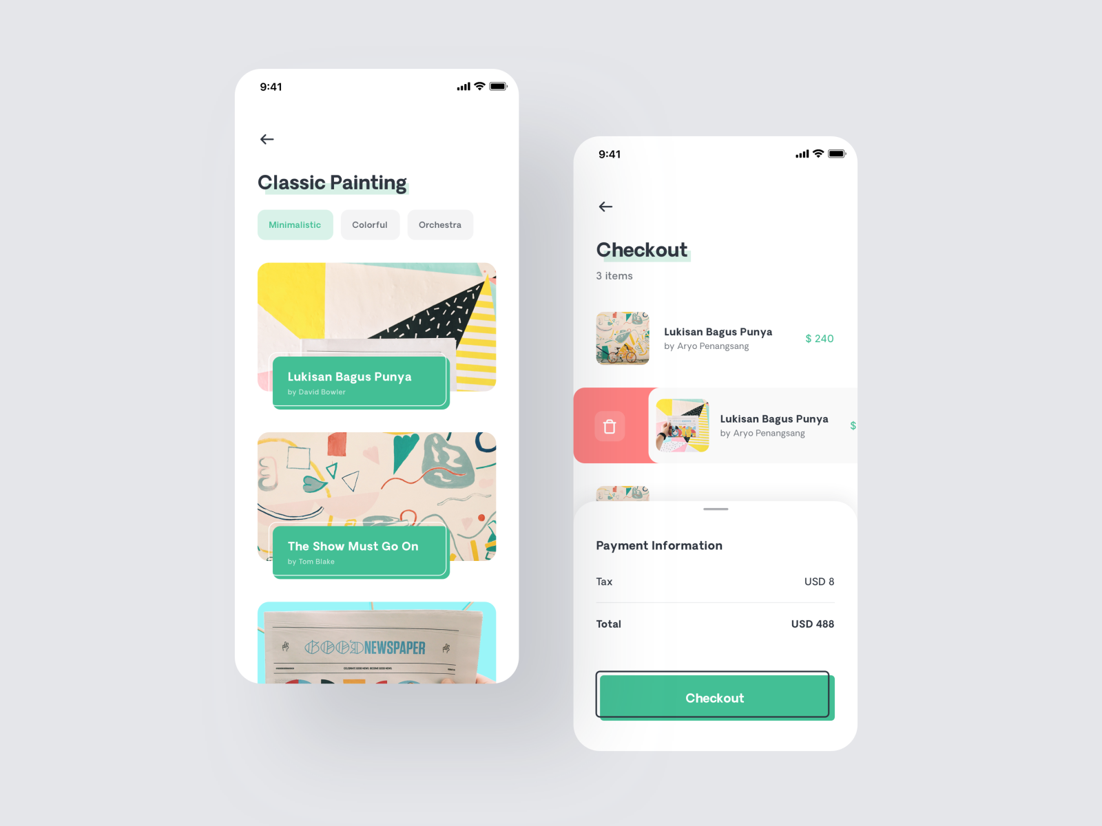 Nemu - Painting Marketplace by Rahmadhana Ramadan on Dribbble