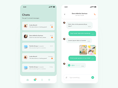 Chat Feature Exploration clean design iphonex mobileapp ui user interface ux