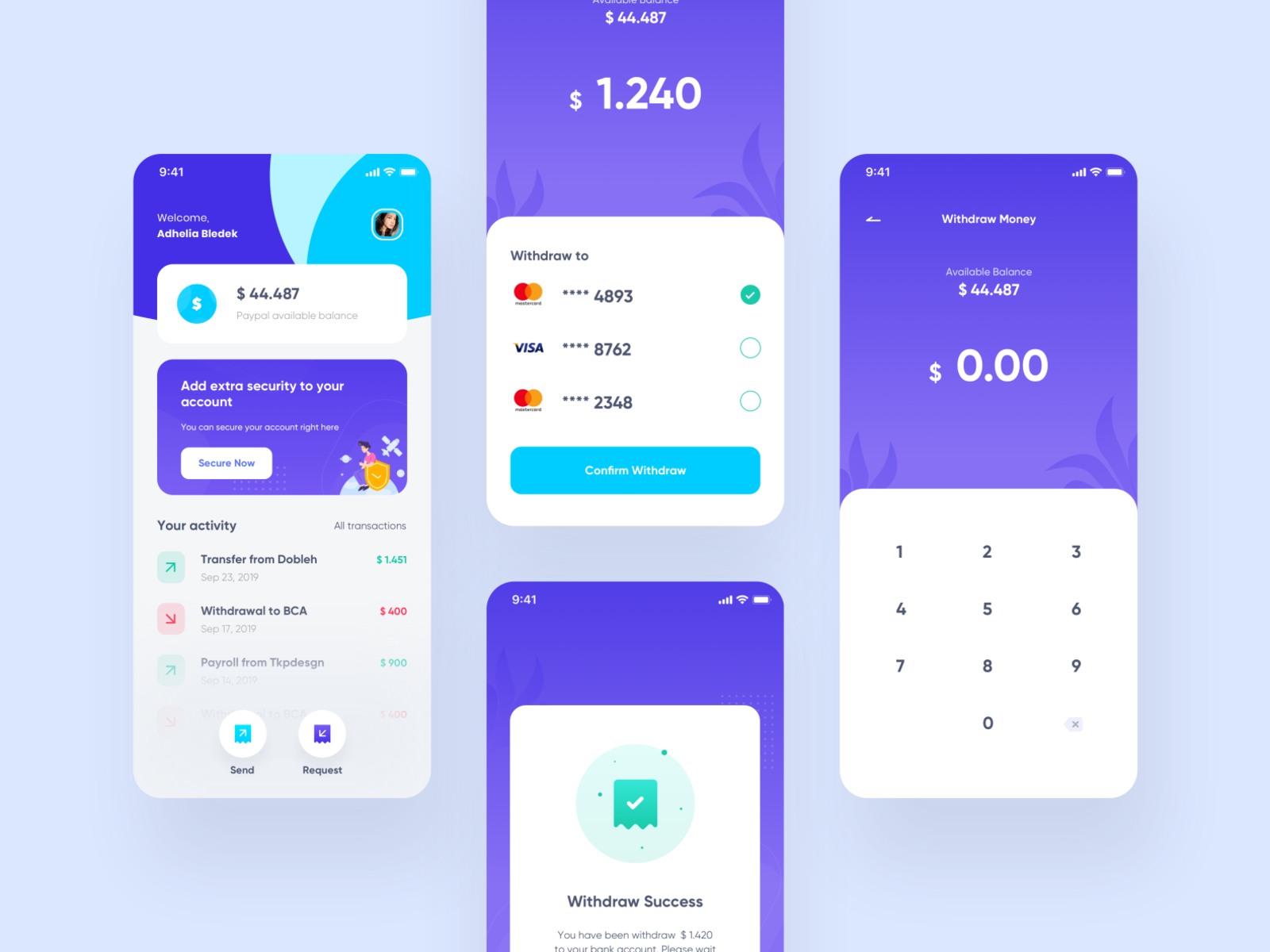 Paypal App Revamp by Rahmadhana Ramadan for One Week Wonders on Dribbble