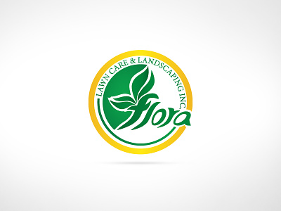 Flora Lawn Care & Landscaping Inc branding community product company creative design final option logo mark outdoor sign simple identity vector