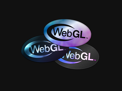 WebGL Stickers 3d branding colors design glsl gradient graphic design noise stickers textures webgl