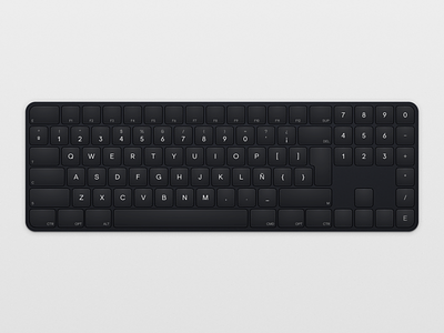 Noir Keys dark figma illustration keyboard keys minimal noise product typography ui vector illustration